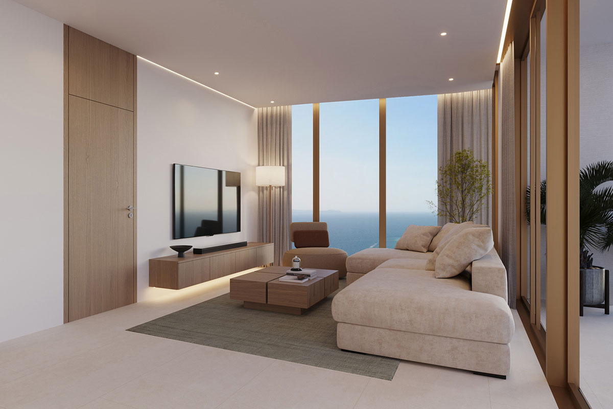 Elegance-Residence-Pattaya-2BR-Living Room Elegance Residence – 86 Sq.m. Two Bedroom Condo For Sale