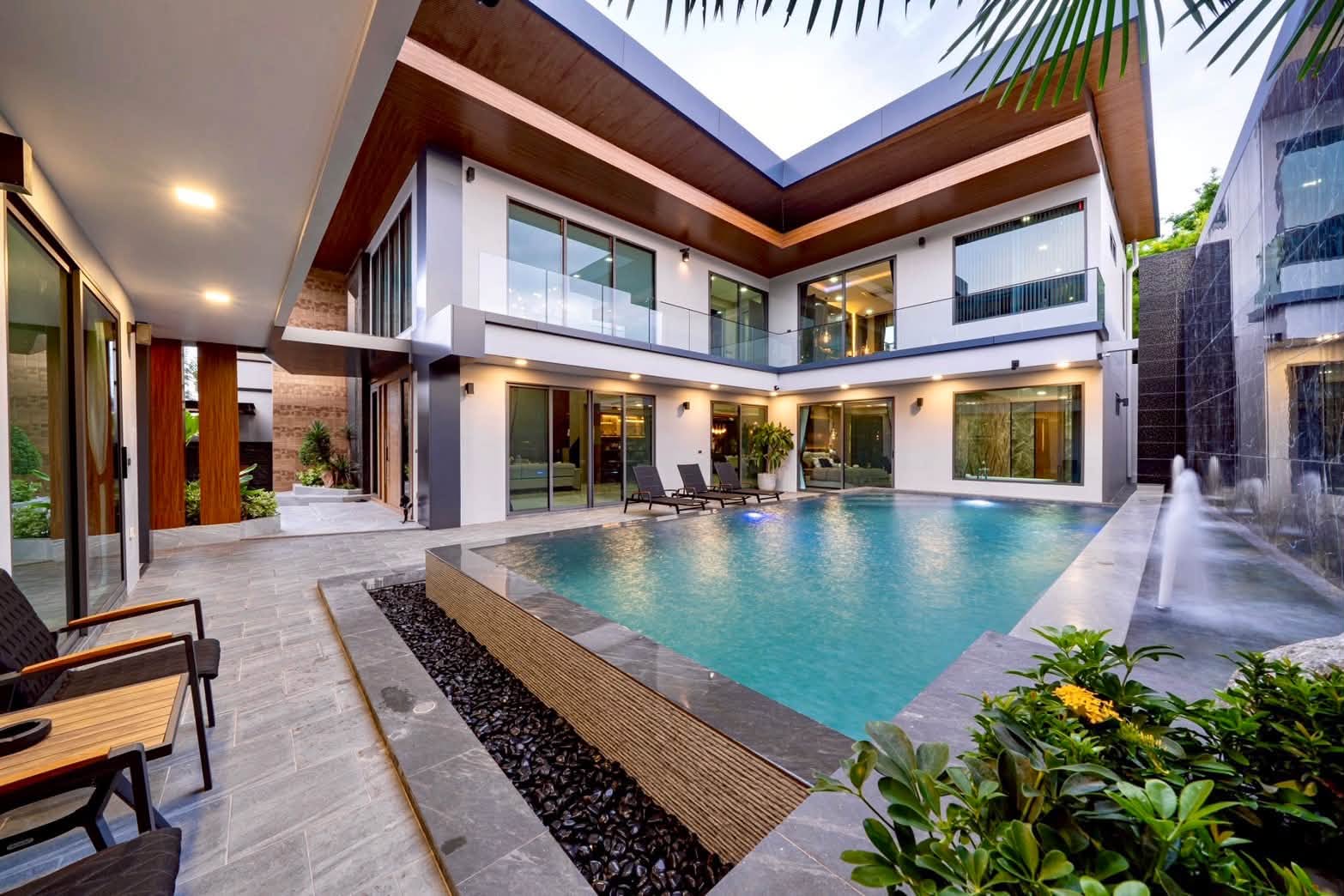 M Mountain 5 Bedroom Pool Villa for Sale (29) New villa in Pattaya with private pool